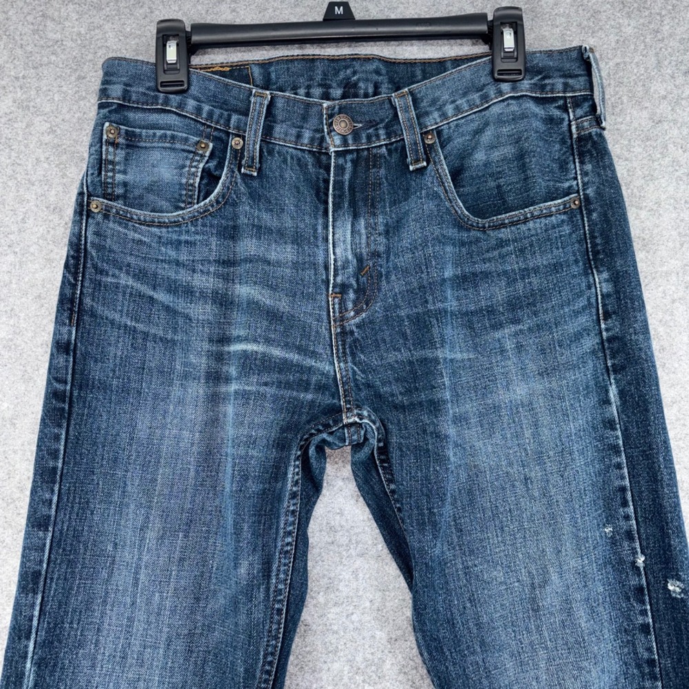 Levis 527 Slim Bootcut Jeans Mens 31x32 Dark Wash Denim 05527-4257 - Picture 2 of 12